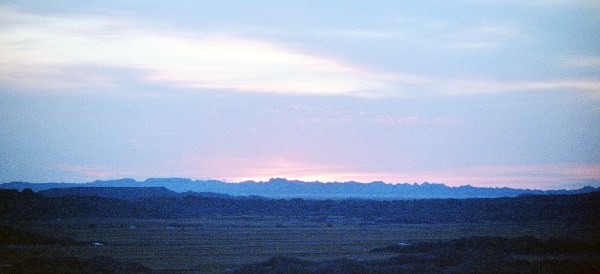 Sunrise in the Badlands