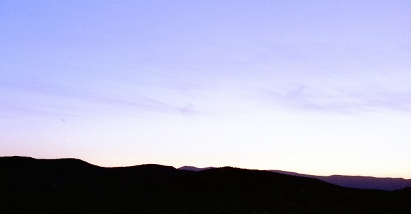 Thin clouds at sunset/sunrise