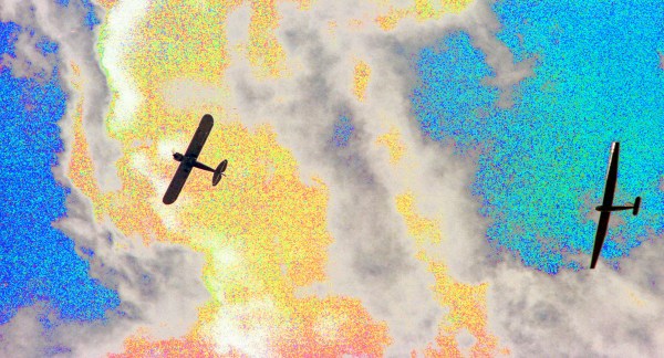 Plane Towing Glider to Altitude