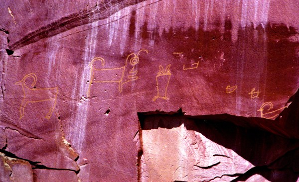 Pictographs On a Rockfall